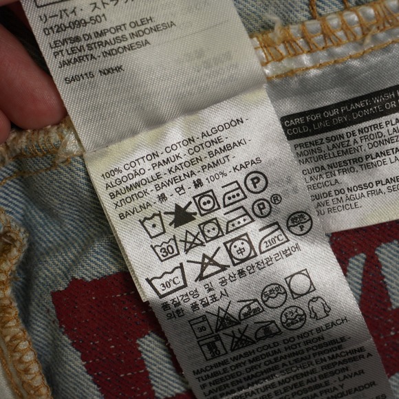 Levi's Denim Trucker Vest Mens XL Light Blue Sleeveless Type 3 Jean Jacket - Picture 8 of 13